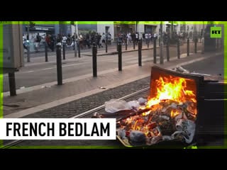 Tear gas, fierce clashes protests continue to rage in marseille