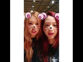 [ig] 161104 @blackpinkofficial update with rose and jisoo unni