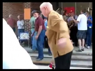 Original cool old man dancing, granpa shufflin exclusive!