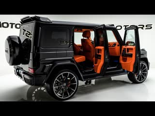 2023 black mercedes amg g63 brabus g800 wild luxury suv in detail