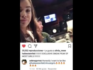 Selena commented on hailee's steinfeld post