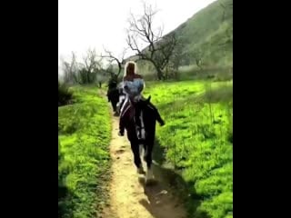 Britney reposting horse riding video with another song