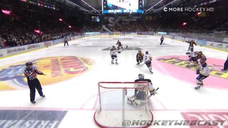 Jimmie ericsson scores ridiculous overtime winner on face off vs hv71 (shl playoffs)