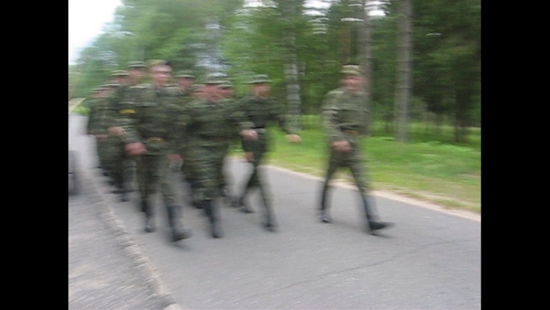 Строем в казарму