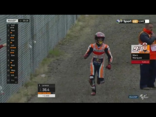 Marc márquez steals a scooter