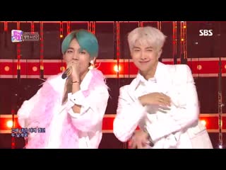 190421 bts boy with luv @ sbs inkigayo