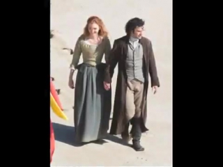 Sunny aidan turner on poldark 2 filming