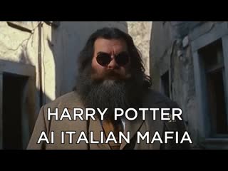 Harry potter as an italian mafia stereotype made by ai #ai #stablediffusion #harrypotter