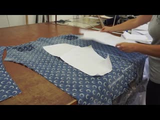 How marine serre regenerated denim pants