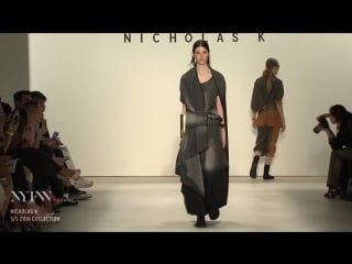 Alexandra karpova for nicholas k at new york fashion week s/s 2016