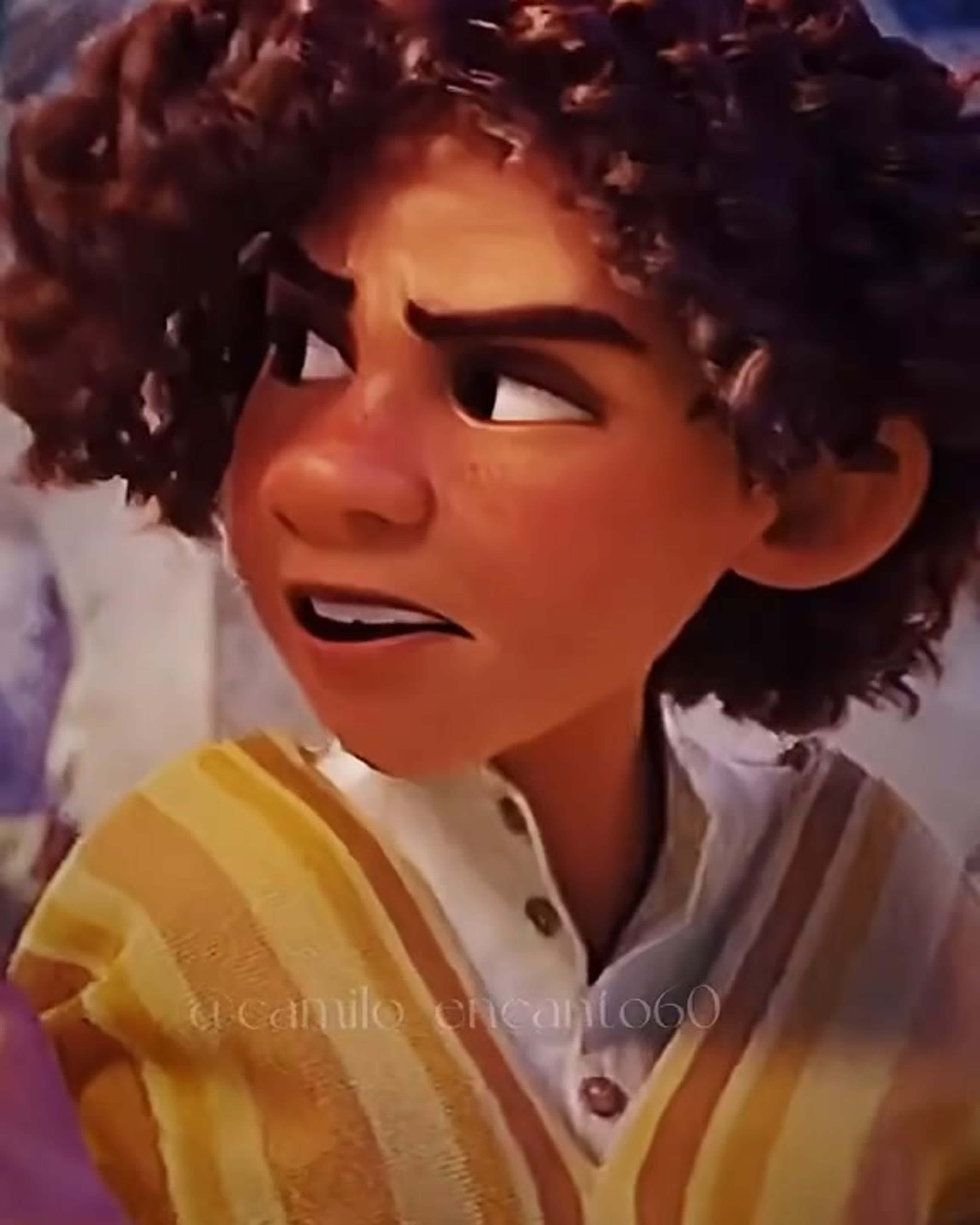 Camilo and Bruno in a passionate embrace