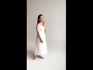 Платье "selena white midi" (xs m) | реальная съемка проката dress me 33