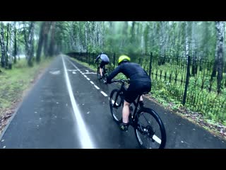 Марина жестко зарубилась на 500м спринт с мужиком!