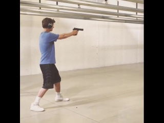 @anselelgort in instagram some practice for #allegiant #deserteagle