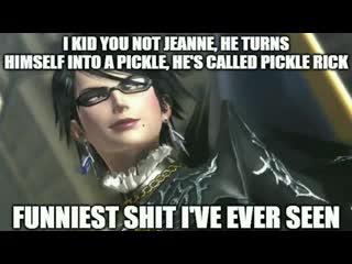 Bayonetta pickle rick