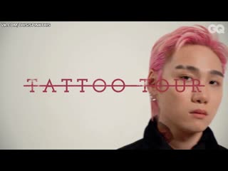 Justhis's tattoo tour (justhis introducing genre and meanings of his tattoos)