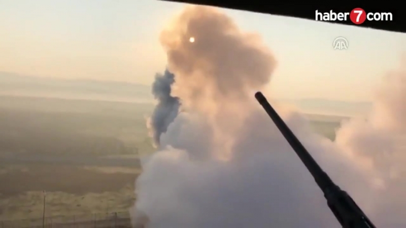 Наступление протурецких боевиков при поддержке турецкой артиллерии и бронетехники, район кантона африн