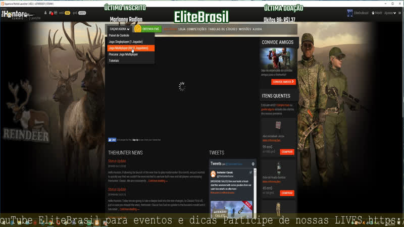 Thehunter classic caçada de rena