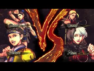 Street fighter x tekken sakura and chun li vs alisa and cammy (alternate)