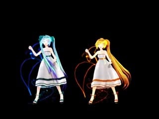 【mmd】ミクネル極楽浄土(tda miku neru gokuraku joudo) mp4