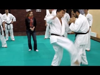 Ryu narushima punch feint in kyokushinkai рю нарушима удар финт