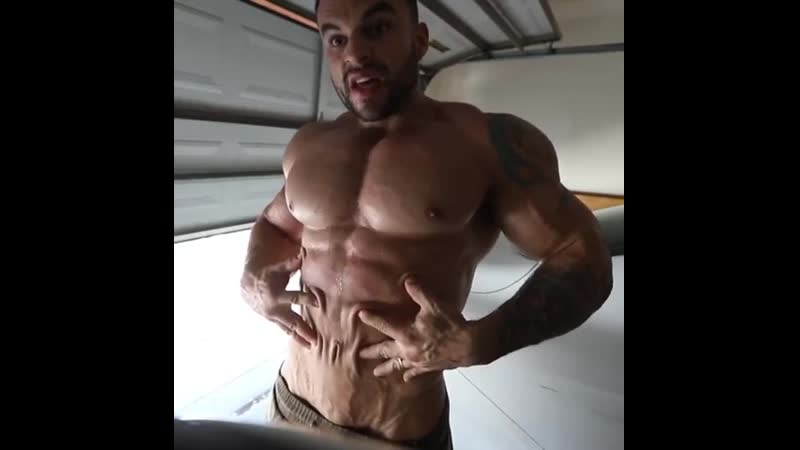 Huge pecs, beard and hairy pits muscle god lucas pinheiro (brazil)´s superiority is undeniable