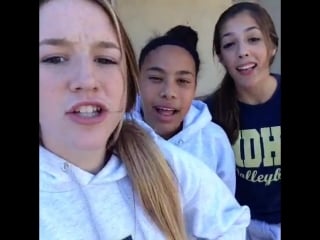 Sistine stallone when your friend has a really ticklish neck hahaha katie stermer love you