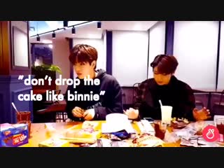 Don’t drop the cake like binnie