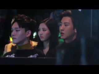 [hd fancam] 151202 exo red velvet reaction to ikon performance @ mama in hongkong