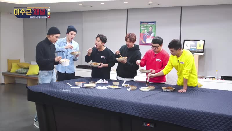 190125 exo sehun, baekhyun, kai @ lee soo geun's youtube channel
