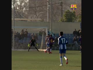 Gran victòria de l’infantil a al camp de l’espanyol 1 2, amb gols d’iker bravo i amadou gran victoria del infantil a en el campo