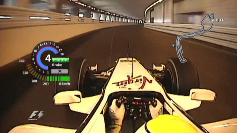 Onboard pole position lap jenson button, monaco 2009