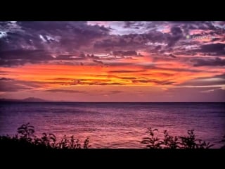 Time lapse hd video 1080p with sunsets, clouds, stars and relaxing music