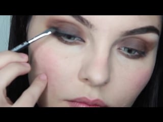 Cara delevinge inspired makeup tutorial brown smokey eyes