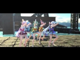 [mmd] 気まぐれメルシィ kimagure mercy [tda miko costume 5 group]