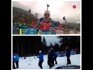 Kaisa mäkäräinen vs laura dahlmeier mass start ruhpolding