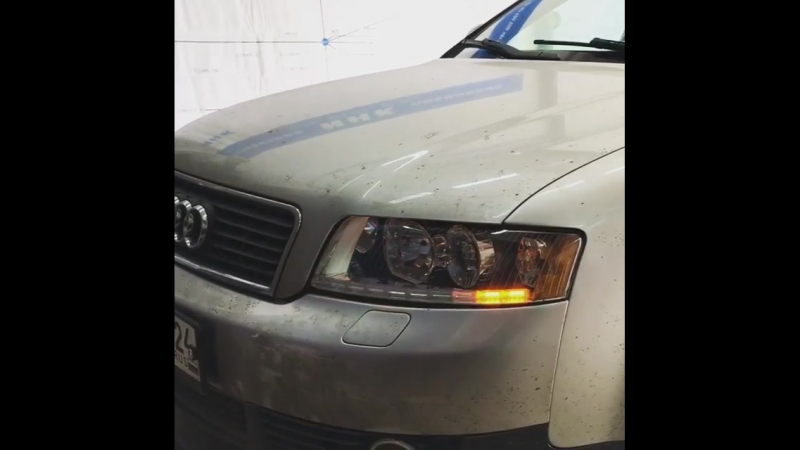 Audi a4 b6💥 ▫️ замена штатных выгоревших галогеновых линз на новые ксеноновые би линзы;
    ▫️ устаноа дневного ходового огня с ф