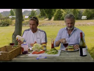 Sam neill in "getting grilled with marshy"