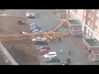Падение крана в кемерово [360p]