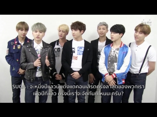 [message] 160616 bts 1st greeting clip to thai for 2016 bts live 花樣年華 on stage epilogue in bkk