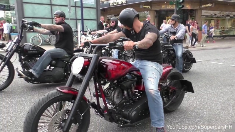 Motorcycle compilation burnouts, brutal sounds and more