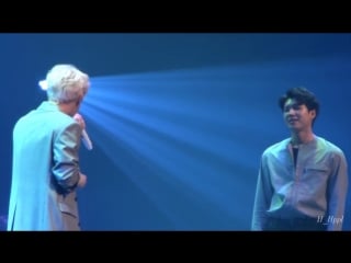 180507 shine 성규막콘 마주보며서있어