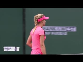 Shot!!!!! genie bouchard vs sachia vickery #bnppo18