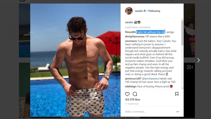 No gains! canelo off the cow meat now vada tested regularly!