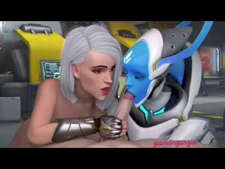 Ashe x echo handjob; masturbation; oral; minet; blowjob; deepthroat; facefuck; lipfuck licking 3d sex porno hentai [overwatch]