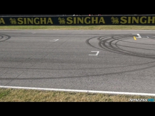 Sebastian vettel doing donuts burnouts in a ferrari f1 car finali mondiali ferrari 2015