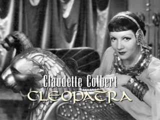 Claudette colbert (cleopatra, 1934)