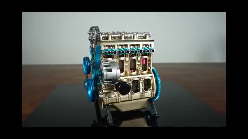 Модель 4 х целиндрового бензинового двигателя