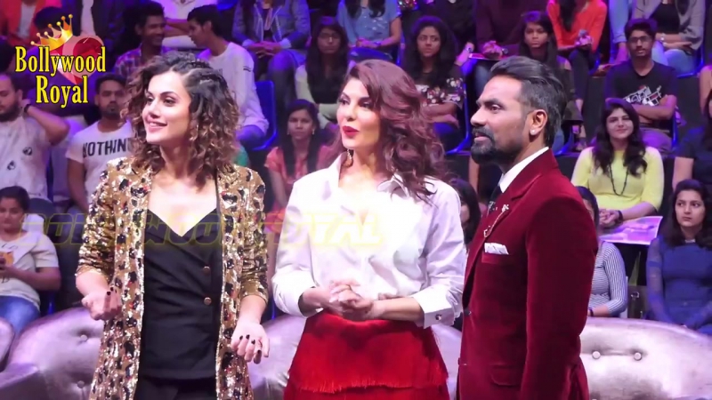 Varun dhawan, jacqueline fernandez tapsee pannu come for promtion of ‘judwa 2’ at ‘dance +’[1]