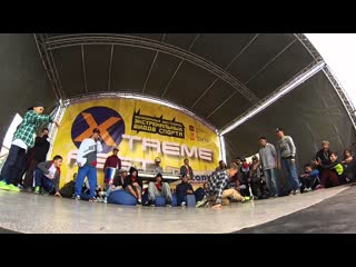 Nemnogo masya vs hunters clan | 1/8 porn 2x2 | top session 2014 #bboy #bgirl #breakdance